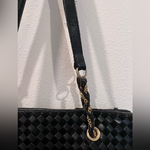 Bally Black Leather Tote Handbag Authentic - Picture 4 of 12